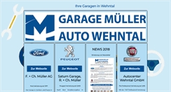 Desktop Screenshot of garagewehntal.ch